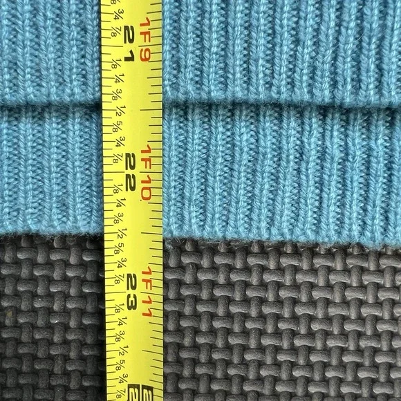 KERRI ROSENTHAL 100% Cashmere "Loved" Patchwork Sweater Blue Small $350 - Picture 13 of 13